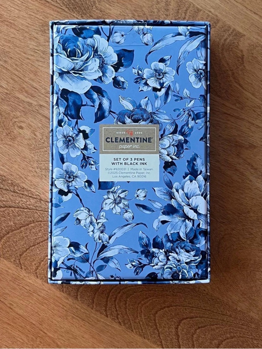 NEW Clementine Blue Floral Pen Set #920031 - Picture 3 of 3